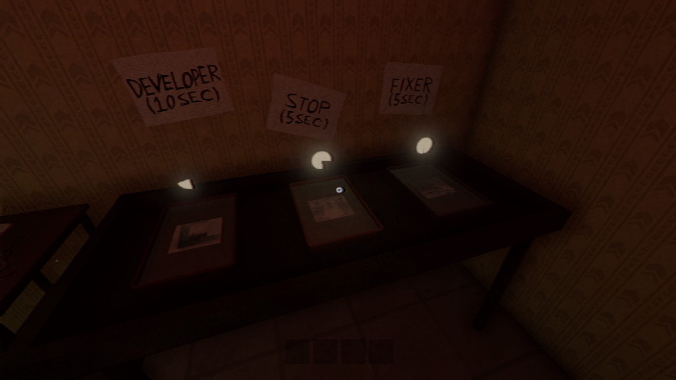 Full-release test screenshot from the escape sequence near the ladder assembly area.