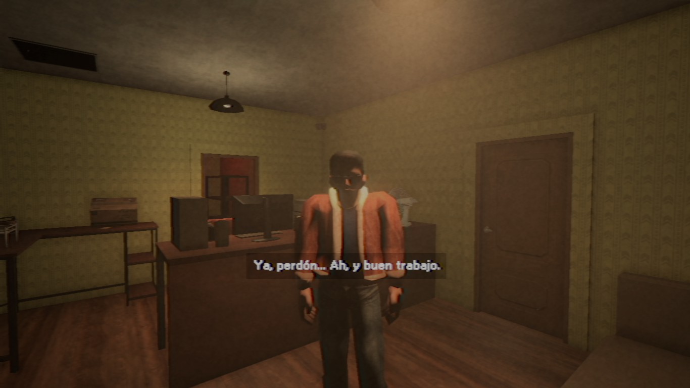 Full-release test screenshot of the photo clue used during the maze escape.