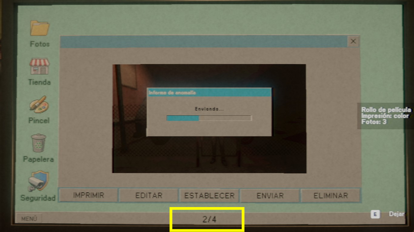 Full-release test screenshot of the Day 2 darkroom process.